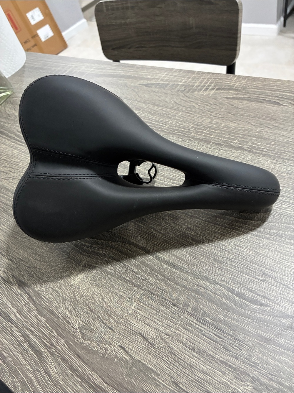 Comfort Cutout Bicycle Saddle - Black
